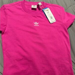 Adidas Women's Pink Short Sleeve Tee